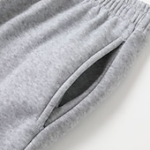 cheap Straight Leg-Men's Sweatpants Joggers Trousers Straight Leg Sweatpants Pocket Drawstring Elastic Waist Plain Comfort Breathable Outdoor Daily Going out Fashion Casual Black Navy Blue