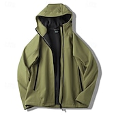 preiswerte Fleece &amp; 3 in 1 Jacken-Herren Fleecejacke für Wanderer Winter Draussen warm Fleece-Futter Wasserdicht Windundurchlässig Vliesjacken Voller Reißverschluss Klettern Camping / Wandern / Höhlenforschung Reisen Schwarz