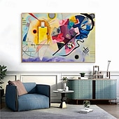 voordelige Schilderijen van landschappen-handgeschilderde beroemde wassily kandinsky olieverfschilderij compositie vii 1913 door wassily kandinsky canvas schilderij handgemaakte olieverfschilderij wandkunst schilderijen voor woonkamer