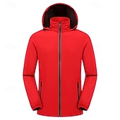 cheap Fleece &amp; 3 in 1 Jackets-Men&#039;s Softshell Jacket Hiking Jacket Outdoor Windproof Quick Dry Lightweight Jacket Windbreaker Jacket Traveling Black White Red Navy Blue Royal Blue