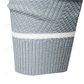 voordelige pullover voor heren-nieuwe herfsttrui herentrui o-hals patchwork lange mouw warme slanke truien heren casual mode trui herenkleding