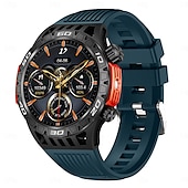 ieftine Ceasuri Smart-ceas inteligent ht22 ecran de 1,46 inchi apel bluetooth ip68 lanternă cu led rezistentă la apă baterie mare 100 sport gps pistă de fitness ceas inteligent