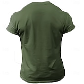 abordables Tenue de Noël amusante-T-shirts de Noël amusants pour hommes, imprimés en 3D, décontractés, père Noël, fête, vacances, bleu, vert, col rond, imprimé en 3D, printemps&amp;amp;chemise de créateur d&#039;été
