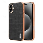 رخيصةأون جرابات آيفون-هاتف غطاء من أجل ايفون 16 آيفون 15 iPhone 14 13 12 11 Pro Max Plus غطاء خلفي غير اصفرار ضد الصدمات مكتب  /  الأعمال نموذج هندسي TPU الطلاء جلد PU