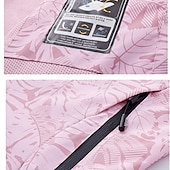 baratos Fleece &amp; Casacos 3 em 1-Mulheres Jaqueta Softshell Jaqueta de Trilha Quebra-Vento de Trilha Inverno Ao ar livre Botânico floral Prova-de-Água A Prova de Vento Bolso Múltiplo Zíper Frontal Jaqueta leve Zip Completo Campismo