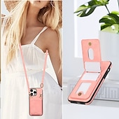 baratos Capas para iPhone-telefone Capinha Para iPhone 16 Pro Max Plus iPhone 15 Pro Max Plus iPhone 14 13 12 11 Pro Max Plus Mini SE Capa traseira Com Suporte Magnética com cordão Retro TPU Couro PU