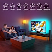 זול אורות רצועת USB-תאורה אחורית לטלויזיה LED 1-4 מטר רצועת תאורה עמידה למים מסוג usb rgb מתאים לטלוויזיות 32-60 אינץ&#039; (בערך 81.3-152.4 ס&quot;מ) רצועת LED מתחלפת צבע rgb פס תאורה אחורית לתצוגת טלוויזיה