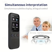 cheap Computer Peripherals-Language Translation Device Two-way Real-time Voice Translation Supports 138 Languages Accurate Offline And Recording 2 Hd Inch Touch Screen For Travel Business And Study