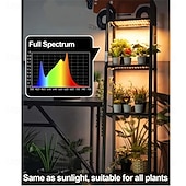 cheap Plant Growing Lights-LED Plant Grow Light Full Spectrum for Indoor Nursery Light Plant Coloring Timed Dimming Grow Light Panel