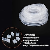 economico strisce luminose impermeabili-guaina tubolare in silicone stip light 16,5 piedi/5 m o 33 piedi/10 m, canale led flessibile 8/10/12 mm, copertura protettiva impermeabile ip67 per luci led 3528/5050/5630/3014