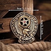 voordelige Herenriemen-Voor heren Gesp Gesp Legering Vintage-stijl Retro vintage Adelaar Texas Zilver Bronzen Dagelijks Religieuze vieringen Gesp