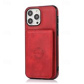 economico Cover per iPhone-telefono Custodia Per iPhone 16 Pro Max Plus iPhone 15 Pro Max Plus iPhone 14 13 12 11 Pro Max Plus Mini SE Per retro Con supporto A calamita Slot per schede Retrò TPU pelle sintetica