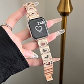 お買い得  Apple Watch Bands-Solo Loop と互換性があります Apple Watch ウォッチバンド 38mm 40mm 41mm 42mm 44mm 45mm 49mm 女性 グリッター素材 ブリンブリンダイヤモンド 合金 交換用時計バンド のために iwatch Ultra 2 Series 9 8 7 SE 6 5 4 3 2 1