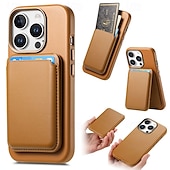 levne Pouzdra pro iPhone-telefon Carcasă Pro iPhone 16 Pro Max Plus iPhone 15 Pro Max Plus iPhone 14 Pro Max iPhone 14 Pro Max Plus iPhone 13 Pro Max Zadní kryt se stojánkem Magnetické Slot pro kartu Retro TPU PC PU kůže