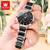 economico Orologi al quarzo-nuovo olevs olevs marchio moda tendenza cinturino in ceramica orologi da donna semplice impermeabile vita viaggio tempo libero sport diamanti orologio da polso