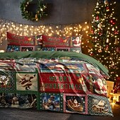 voordelige Kerstbeddegoed-Kerst dekbedovertrekset feestelijke vakantie kerst dekbedset compleet inclusief dekbedovertrek en kussenslopen perfect om seizoensgebonden vrolijkheid en comfort toe te voegen aan uw slaapkamerinrichting