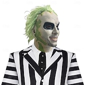 levne Masky-Zombie předvečer Všech svatých Maska Plná hlava Realistická maska Beetlejuice Strašidelný kostým Dospělé Unisex předvečer Všech svatých Karneval Výkon Párty Jednoduché Halloweenské kostýmy Oblékněte