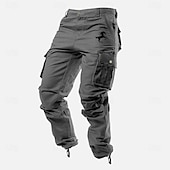 Men's Cargo Pants Cargo Trousers Work Pants Multi Pocket Graphic Animal Horse Outdoor Full Length Outdoor Sports Outdoor Casual Classic Western Style Yellow Army Green Micro-elastic 9