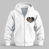 abordables Sudaderas y Sudaderas Elite para Hombres-Hombre Rosa Cráneos Sudaderas Con Capucha Deportivo Básico Carnaval Rendimiento Otoño Invierno Negro Blanco Ropa Diseñador Otras impresiones S M L XL 2XL 3XL