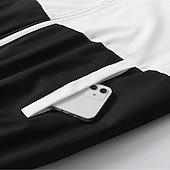 رخيصةأون بدلات رياضية-رجالي بدلة رياضية بذلة رياضة رباط جيب ألوان متناوبة تيشيرت هودي وبنطلون مجموعة ملابس رياضية الربيع الخريف أسود أخضر داكن تمرين نادي رياضي الركض ركض ناعم متنفس كم طويل رياضة ألبسة رياضية مرن نسبياً