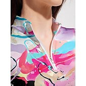 cheap Polos &amp; Quarterzips-Women&#039;s Golf Polo Shirt Pink Long Sleeve Top Ladies Golf Attire Clothes Outfits Wear Apparel