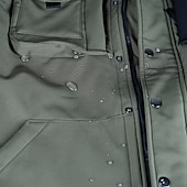 お買い得  フリースと3in1ジャケット-男性用 軍事戦術ジャケット コンバットジャケット ハイキング ジャケット アウトドア パッチワーク 防水 防風 ジャケット 登山 キャンプ / ハイキング / ケイビング 旅行 ブラック アーミーグリーン