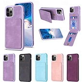 Χαμηλού Κόστους iPhone Θήκες-τηλέφωνο tok Για iPhone 15 Pro Max Plus iPhone 14 13 12 11 Pro Max X XR XS 8 7 Plus Θήκη κάρτας πορτοφολιού με βάση στήριξης Υποδοχή κάρτας Ρετρό TPU PU δέρμα