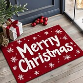 preiswerte Weihnachtsteppiche und -matten-Weihnachtsdekorationen Fußmatte Zuckerstange Pointessia Küchenmatte Bodenmatte rutschfester Flächenteppich Ölfester Teppich Indoor Outdoor Matte Schlafzimmerdeko Badezimmermatte Eingangsteppich