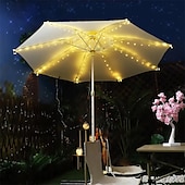 economico Striscie luci ad energia solare-Luce solare da tenda a 104 LED con telecomando ideale per il campeggio natalizio&amp;amp;avventura in spiaggia