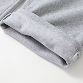 cheap Straight Leg-Men's Sweatpants Joggers Trousers Straight Leg Sweatpants Pocket Drawstring Elastic Waist Plain Comfort Breathable Outdoor Daily Going out Fashion Casual Black Navy Blue