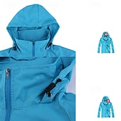 baratos Casacos Leves, Polares &amp; Caminhada-Homens Jaqueta Softshell Jaqueta de Trilha Ao ar livre A Prova de Vento Impermeável Jaqueta leve Jaqueta corta-vento Viajar Preto Branco Amarelo Roxo Escuro Vinho