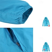 baratos Casacos Leves, Polares &amp; Caminhada-Homens Jaqueta Softshell Jaqueta de Trilha Ao ar livre A Prova de Vento Impermeável Jaqueta leve Jaqueta corta-vento Viajar Preto Branco Amarelo Roxo Escuro Vinho