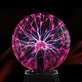 economico Giocattoli luminosi-1 lampada a sfera al plasma da 5 pollici, globo luminoso attivato dal tocco e dal suono, magica, interattiva, con impostazione dell&#039;umore, lampada divertente e scientifica, accessorio per feste,