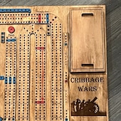 Недорогие Подарки-настольная игра cribbage wars 2024 новый деревянный набор cribbage с забавными поворотами, временными искажениями &amp;ловушки традиционная семейная игра с местом для хранения карт и колышков