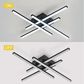 cheap Dimmable Ceiling Lights-Modern Semi Flush Mount Ceiling Light Acrylic 4 Light LED Ceiling Lamp Nordic Sputnik Light Fixture for Living Room Dining Room Bedroom 110-240V