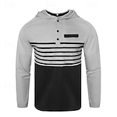 tanie podstawowe dresy-Męskie Bluza z Kapturem Dres Bluza Czarny Biały Królewski błękit Khaki Ciemnoszary Kaptur Pasek 2-częściowa Sport i turystyka Codzienny Święto Moda miejska Podstawowy Codzienny Wiosna i jesień Odzież