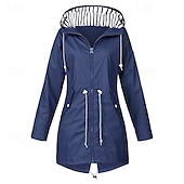 cheap Outdoor Jackets-Women&#039;s Hiking Jacket Winter Outdoor Waterproof Windproof Multi-Pockets Front Zipper Lightweight Jacket Full Zip Camping / Hiking / Caving Winter Sports Black Yellow Pink Red Dark Navy