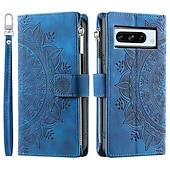 levne Ostatní pouzdra-telefon Carcasă Pro Google Pixel 8 Pro Pixel 8 Pixel 7 Pixel 7 Pro Pixel 6 Pixel 6 Pro Zadní kryt se stojánkem s poutkem na zápěstí Slot pro kartu Retro TPU PU kůže