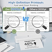 Недорогие Офисные принадлежности-портативный принтер phomemo m834 беспроводной термопринтер bluetooth поддерживает термобумагу разных размеров