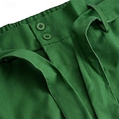 ieftine Vacanţă-Bărbați Pantaloni de in Pantaloni Pantaloni de vară Cordon Talie elastică Picior drept Simplu Confort Respirabil Lungime totală În aer liber Zilnic Plajă Modă Șic Stradă Negru Alb