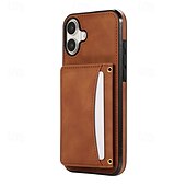 economico Cover per iPhone-telefono Custodia Per iPhone 16 Pro Max Plus iPhone 15 Pro Max Plus iPhone 14 13 12 11 Pro Max Plus Mini SE Per retro Con supporto Slot per schede Resistente agli urti Retrò TPU pelle sintetica