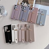 levne Pouzdra pro Samsung-telefon Carcasă Pro S24 S24 Ultra Plus S23 Ultra Plus S23 S22 S22 Plus Ultra A55 A35 A25 A15 5G A54 A34 A14 A53 A13 Pouzdro na peněženku s poutkem na zápěstí Nárazuvzdorné Retro TPU PU kůže