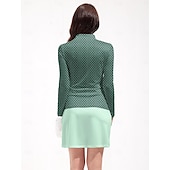 cheap Polos &amp; Quarterzips-Women&#039;s Golf Polo Shirt Green Dark Blue Long Sleeve Top Ladies Golf Attire Clothes Outfits Wear Apparel
