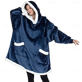cheap Wearable Blanket-Blanket Hoodie Super Warm Soft Sherpa Fleece Hooded Blanket Comfy Wearable Snuggle Blanket Sweatshirt with Giant Pockets One Size fits all Men Women Teenagers