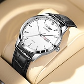 levne Quartz hodinky-Nový Trend Módní Nemechanické Pánské Vodotěsné Hodinky Dvoukalendářní Pánské Hodinky