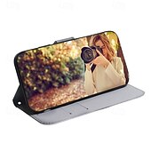 levne Pouzdra pro iPhone-telefon Carcasă Pro iPhone 16 Pro Max Plus iPhone 15 Pro Max Plus iPhone 14 13 12 11 Pro Max Plus Mini SE Zadní kryt se stojánkem Magnetické Slot pro kartu Tygr Retro TPU PU kůže