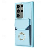 Недорогие Чехлы для Samsung-телефон Кейс для Назначение S23 Ultra Plus S22 S21 Плюс Ультра A54 A34 A14 А53 A12 A52 Samsung A13 5G Кошелек для карт Кольца-держатели Разъем для карты Защита от удара Ретро ТПУ Кожа PU