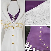 olcso Anime kosztümök-One Piece Nico Robin Anime Szerepjáték Jelmezek Felszerelések Cosplay öltönyök Farsang Álarcos mulatság Kabát Felső Szoknya Kompatibilitás Női Felnőttek