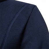 お買い得  フリーススウェット-メンズ 冬用 無地 フリース フーディ 高品質 暖かい カジュアル ドローストリング ハット スウェットシャツ ソフトシェル フーディ 男性用