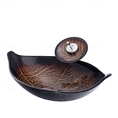 billiga Fristående tvättställ-Badrums sink / Badrumskran / Badrums Monteringssing Nutida - Härdat Glas Rektangulär Vessel Sink